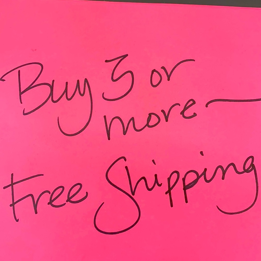 But any 3 or more items and get FREE SHIPPING
